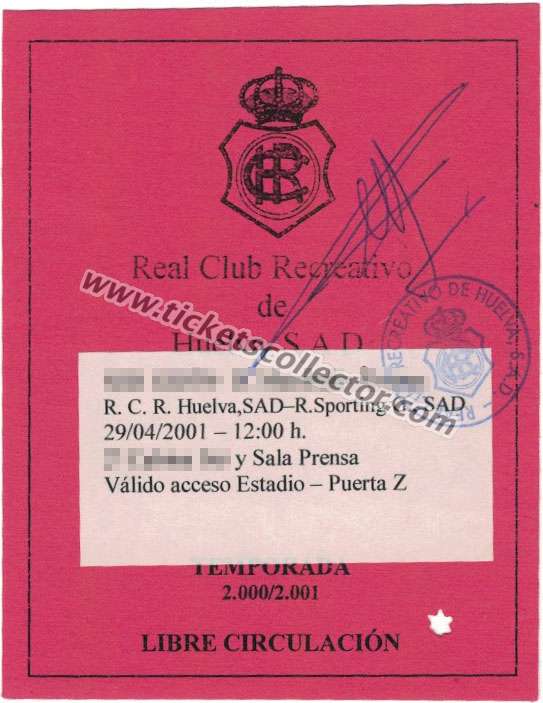 2000-01 Recreativo Sporting
