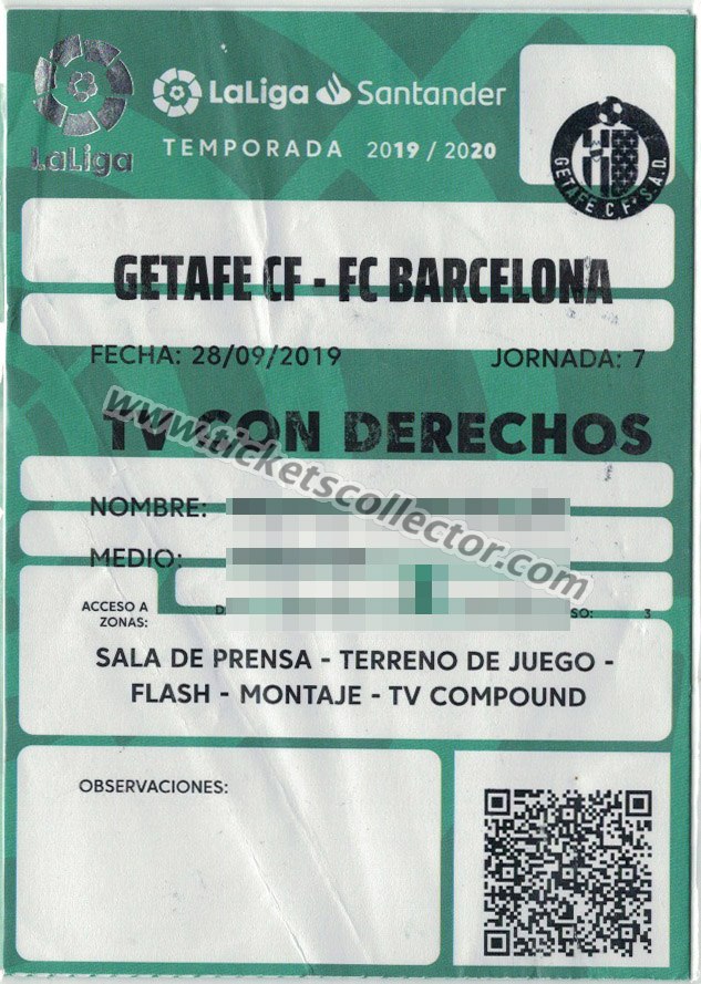 2019-20 Getafe Barcelona