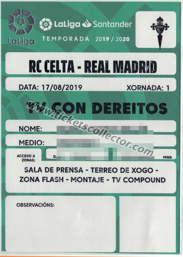 2019-20 Celta Real Madrid