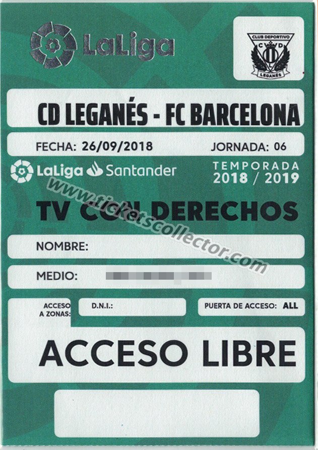2018-19 Leganés Barcelona
