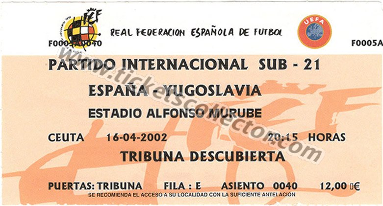 2002-04-16 España Yugoslavia (sub 21)