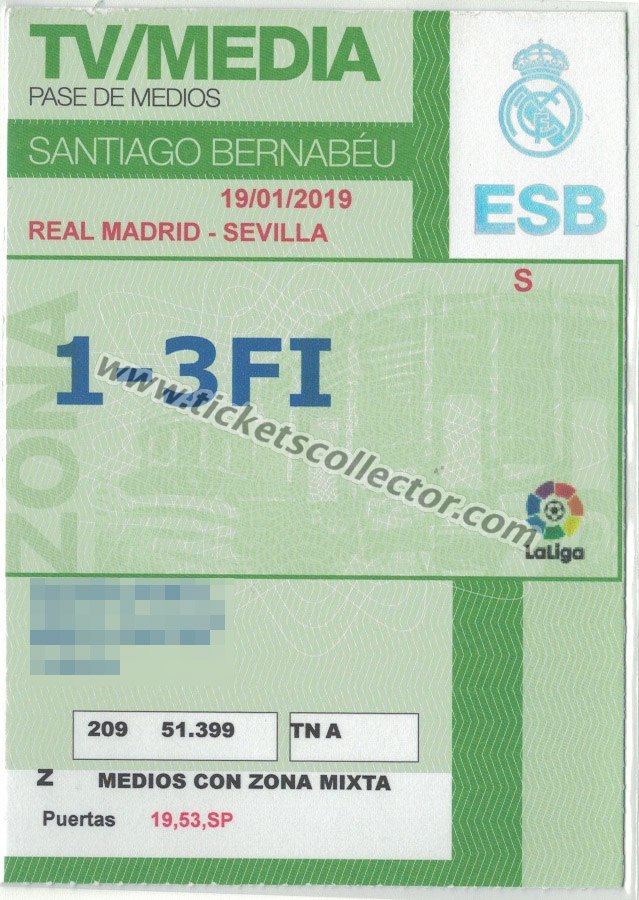 2018-19 Real Madrid Sevilla
