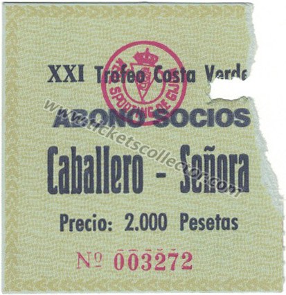 Abono XXI Trofeo Costa Verde