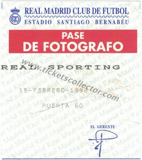 1997-98 Real Madrid Sporting