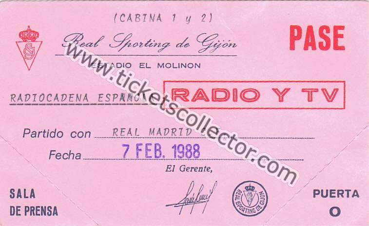 1987-88 Sporting Real Madrid