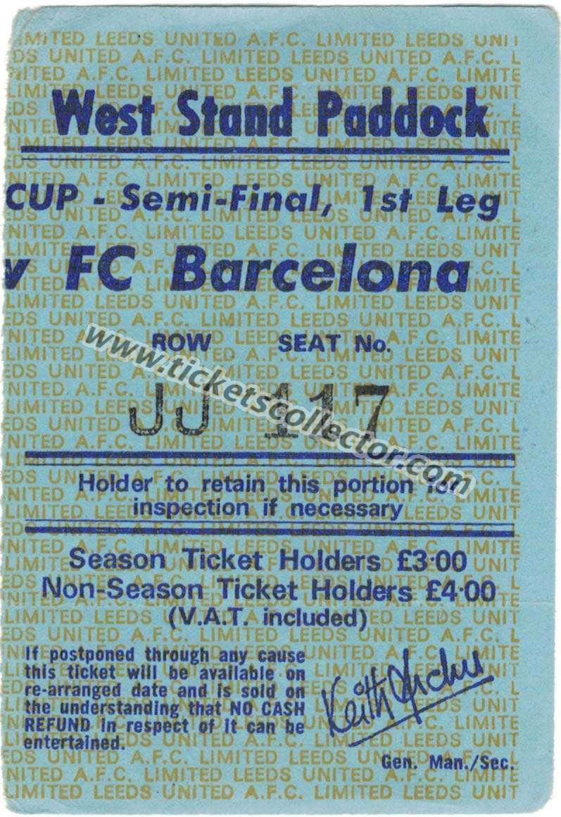 C1 1974-75 Leeds Barcelona