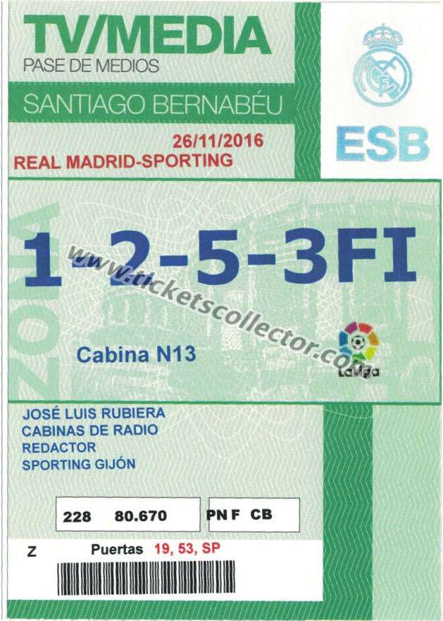 2016-17 Real Madrid Sporting