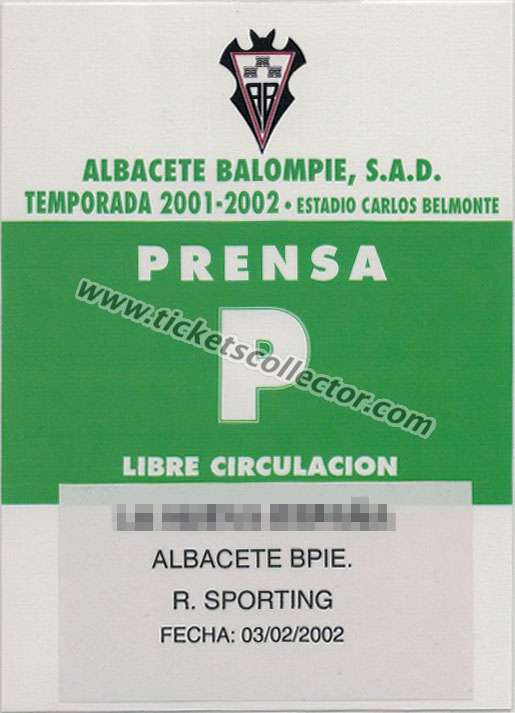 2001-02 Albacete Sporting