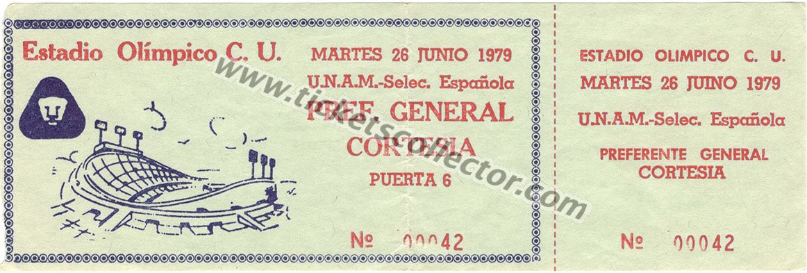 1979-06-26 Pumas España (amateur)