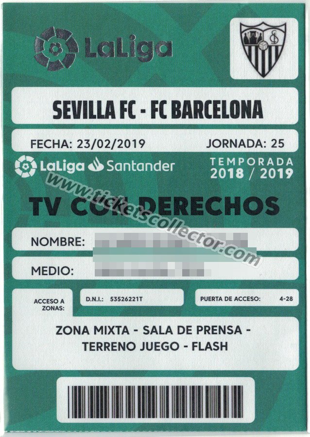 2018-19 Sevilla Barcelona