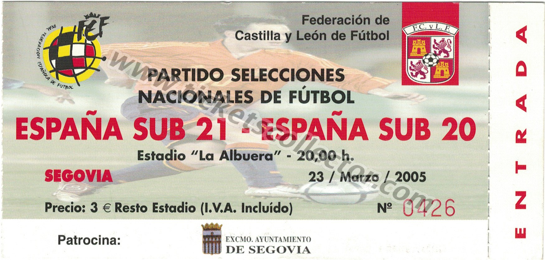 2005-03-23 España Sub 21 España Sub 20