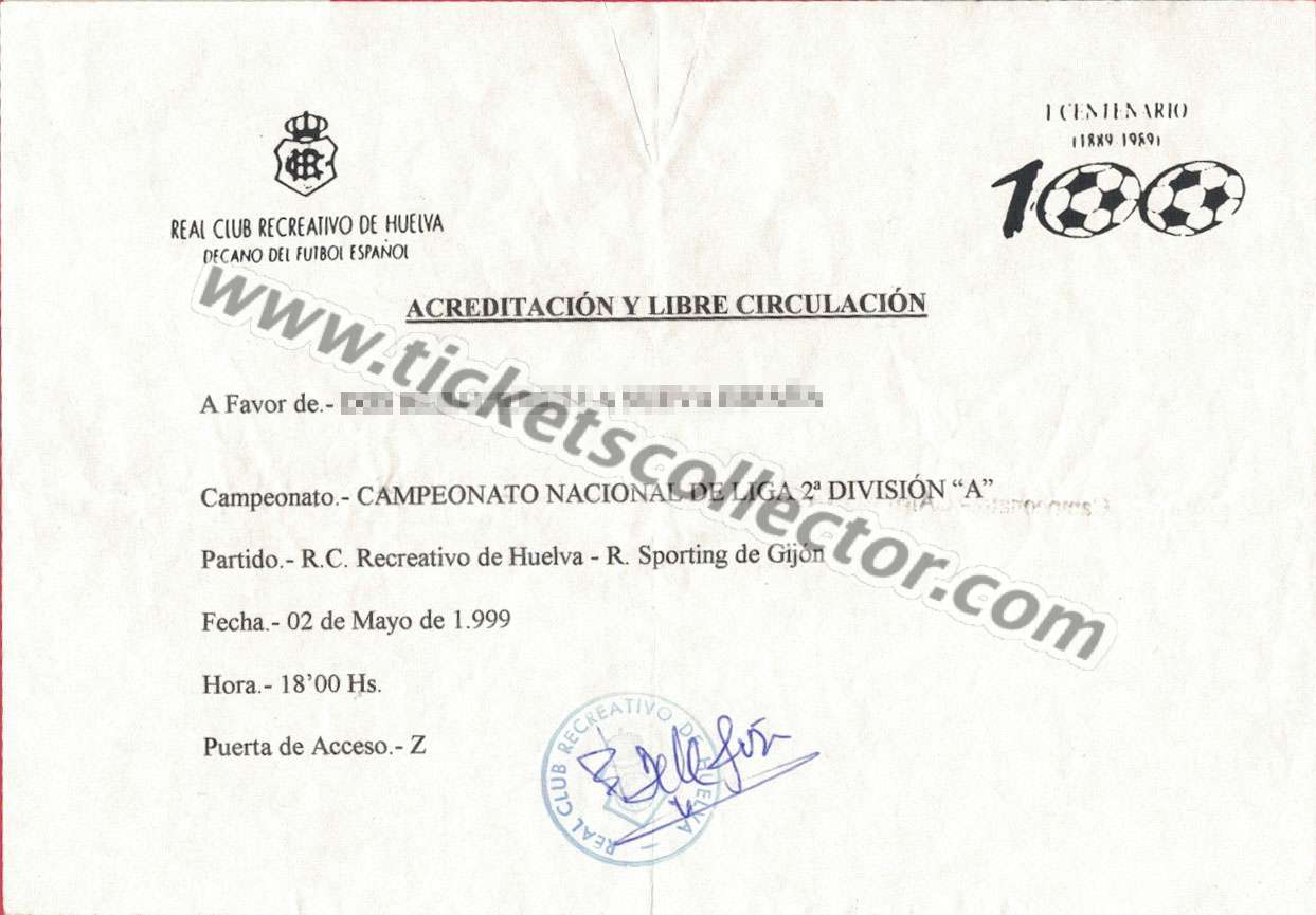 1998-99 Recreativo Sporting