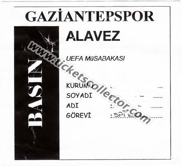2000 Gaziantespor Alavés