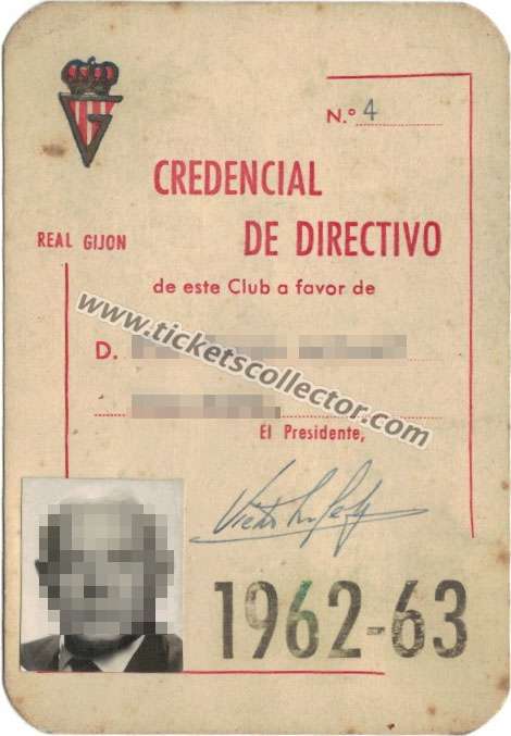 1962 Credencial de Directivo