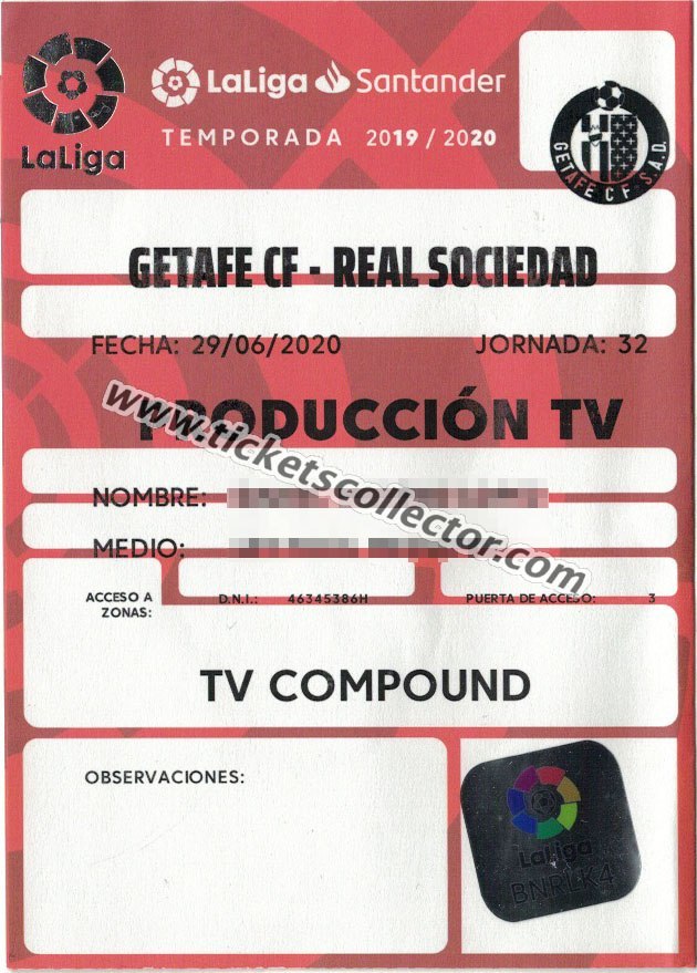2019-20 Getafe Real Sociedad