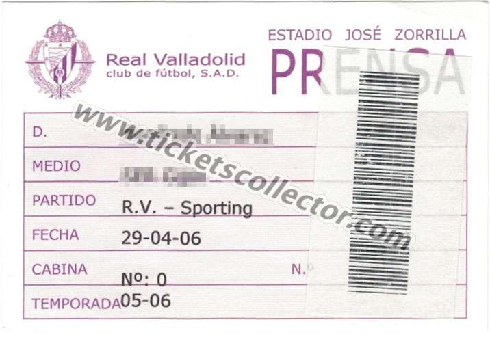 2005-06 Valladolid Sporting