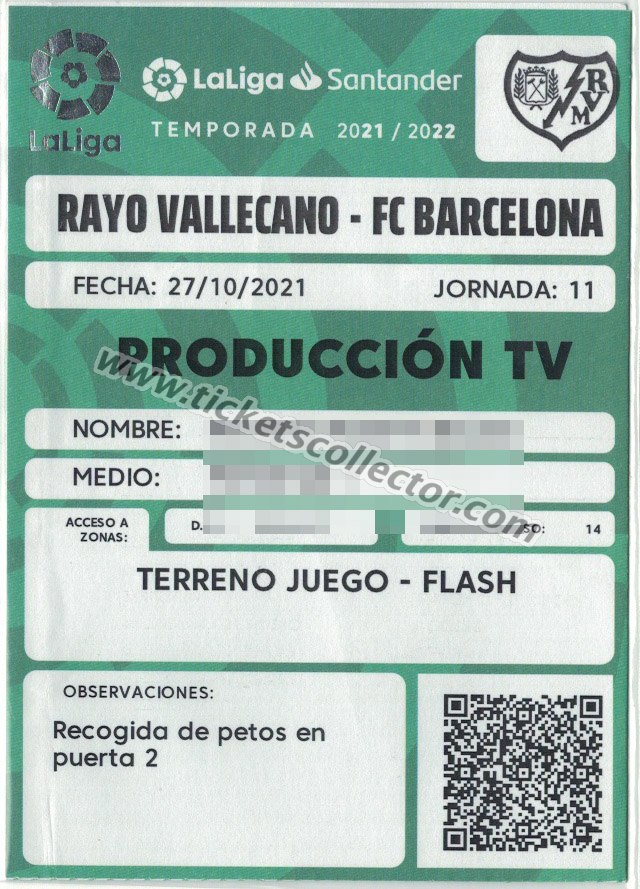2021-22 Rayo Vallecano Barcelona