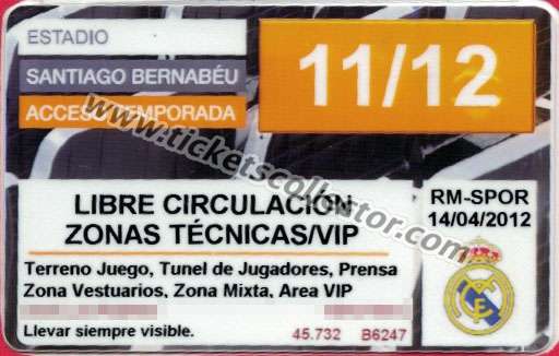 2011-12 Real Madrid Sporting I