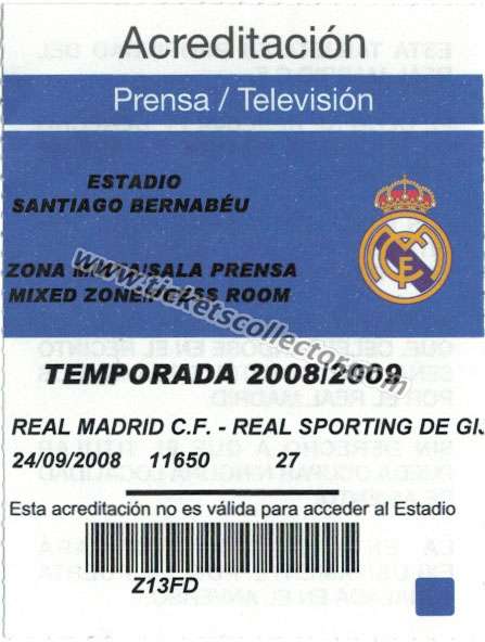 2008-09 Real Madrid Sporting
