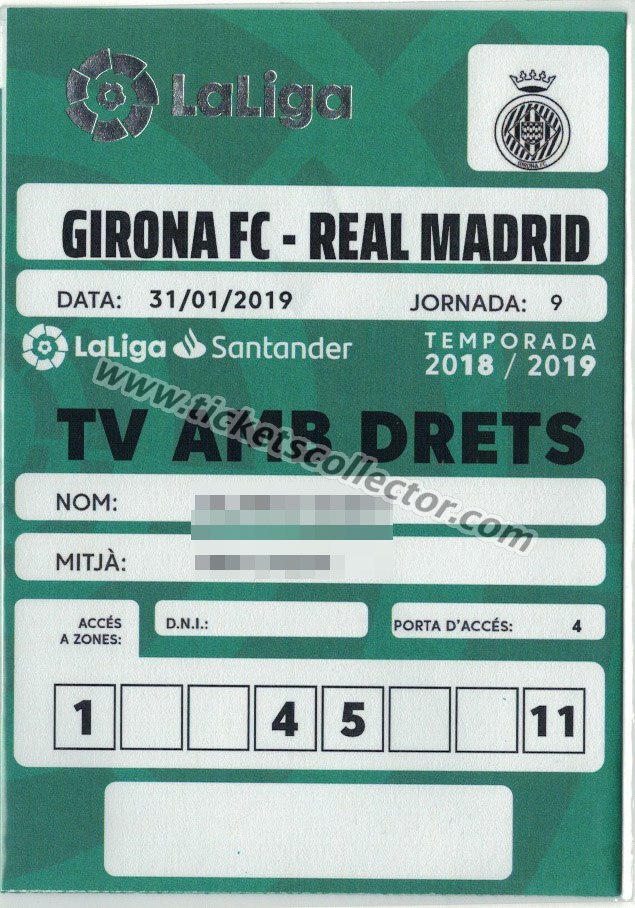 2018-19 Girona Real Madrid