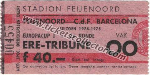C1 1974-75 Feyenoord Barcelona