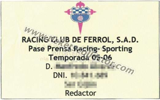 2005-06 Ferrol Sporting amistoso